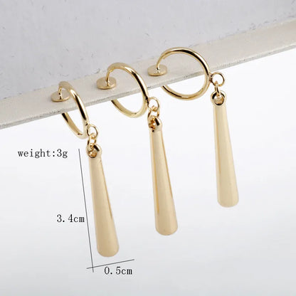 Chic Geometric Gold Earrings